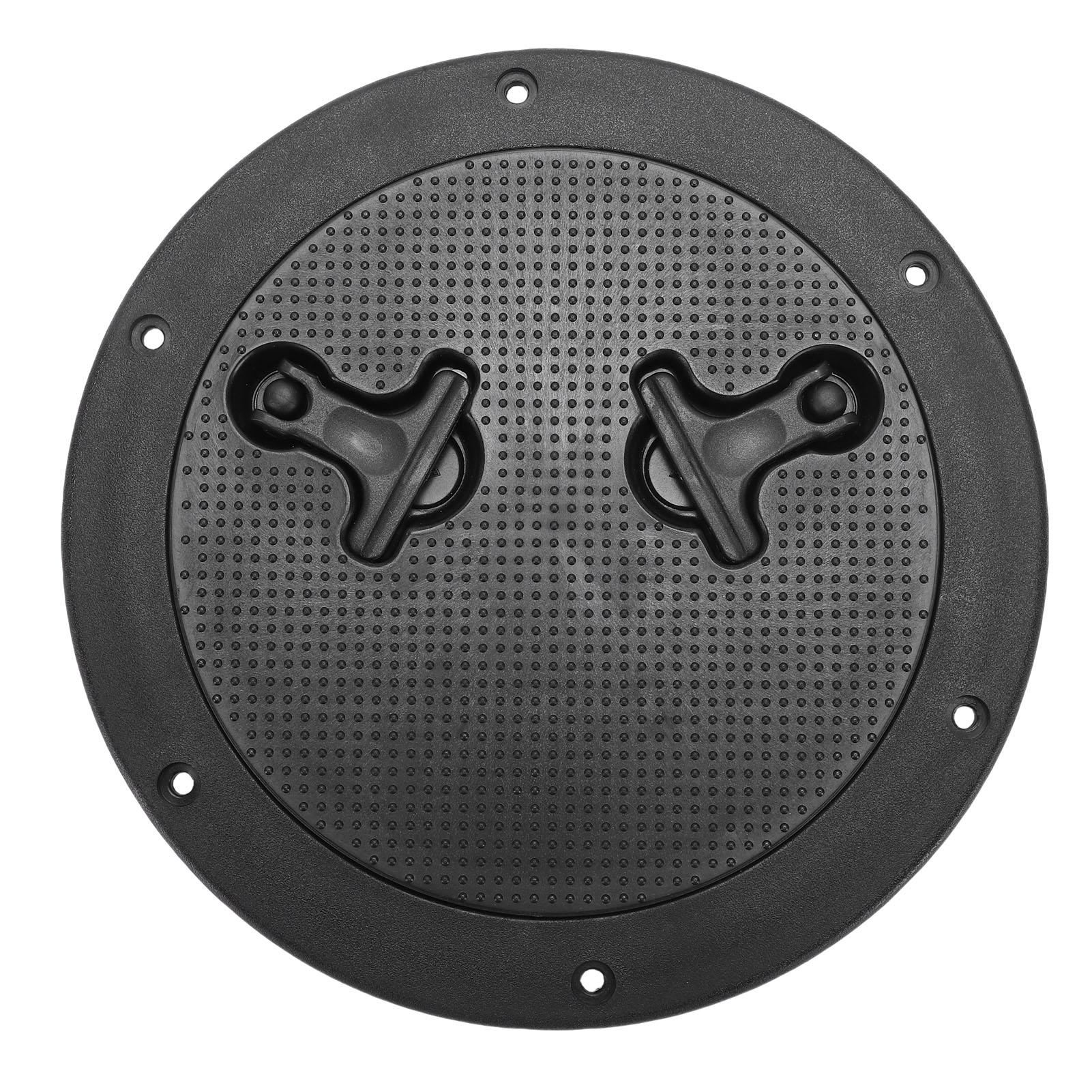 Boat Deck Hatch Access Cover Boat Deck Cover 9in Round Boat Hatch with Detachable Cover Inspection Deck Plate Hatch for Ships RV чёрный