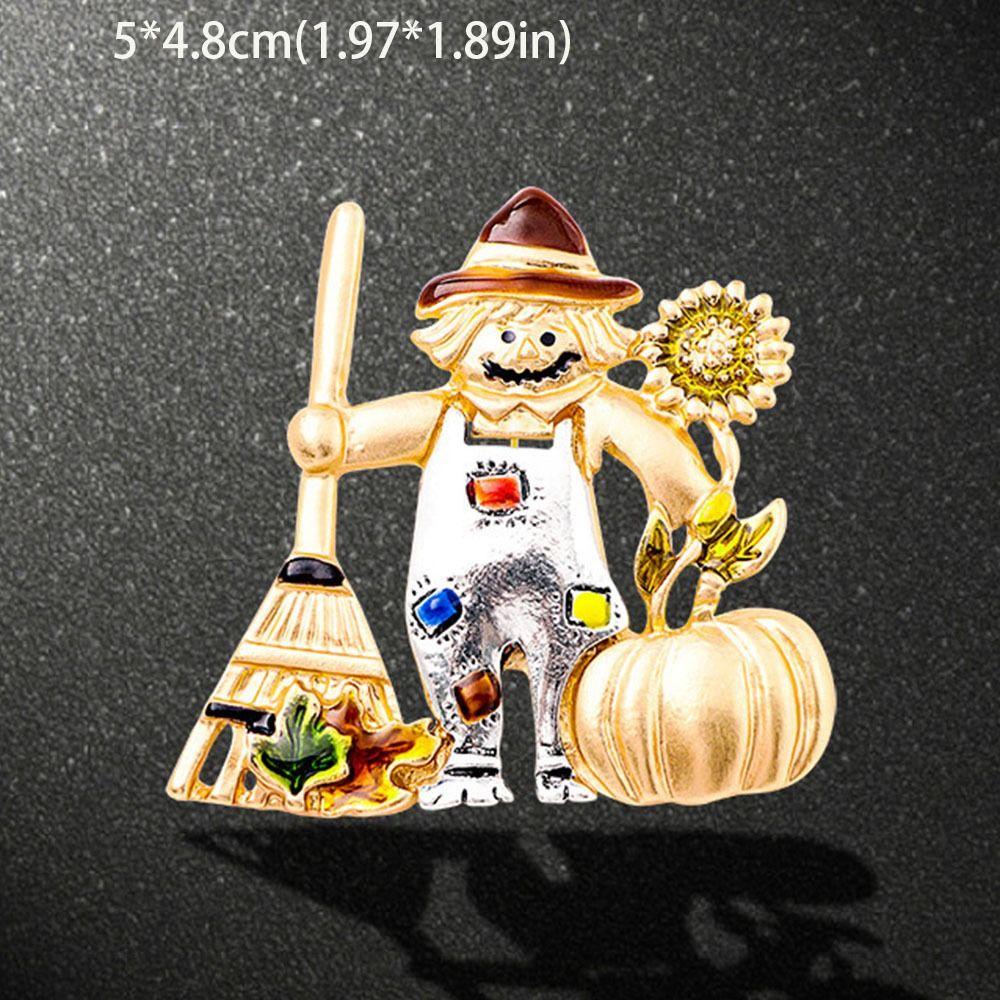Zink Zinklegierung Halloween Brosche Geist Kürbis Laterne Brosche Cool Mädchen