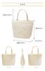 [KOEI STORE] Japan Exclusive Tote Bag, Sub-Bag, All-Lace Satin, Formal, Large Capacity, B5 Size, Perfect for Weddings, Entrance Ceremonies,