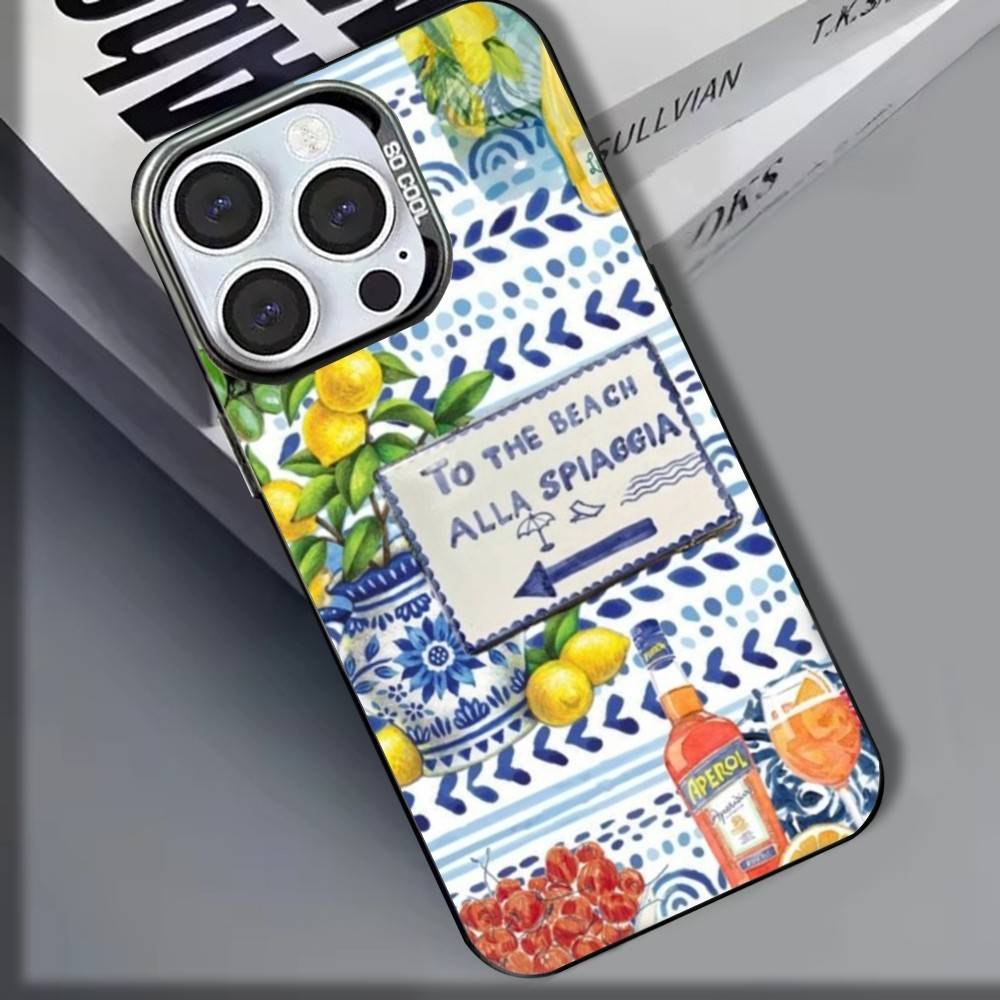 

Seaside Scenery Lemon Phone Case For iPhone 16,15,14,13,12,11,8,7,Pro,Max,Plus,Mini,XS,SE Shockproof Matte Cover iPhone12PROMAX