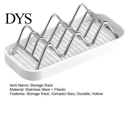 Bathroom Storage Accessories 3-Compartment Soap Rack, Stainless Steel Holder with Removable Case Water Tray Tray, Hollow Tilt Design Organizer