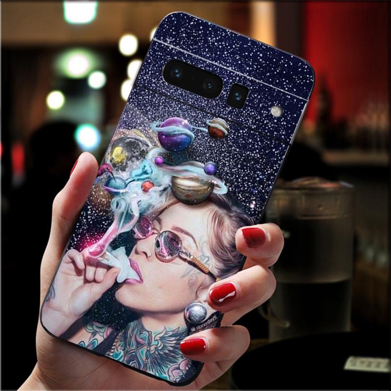 Phone Case For Google Pixel 10 9 Pro XL 9A 8 7 6 Pro Pixel 8A 7A 6A Pixel 8 7 6 5 Art Aesthetic Trippy