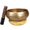 Nepal Tibet Buddha Music Therapy Relaxation Heal Singing Bowl Wood Stick Decor