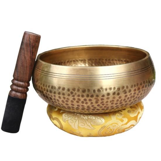 Nepal Tibet Buddha Music Therapy Relaxation Heal Singing Bowl Wood Stick Decor