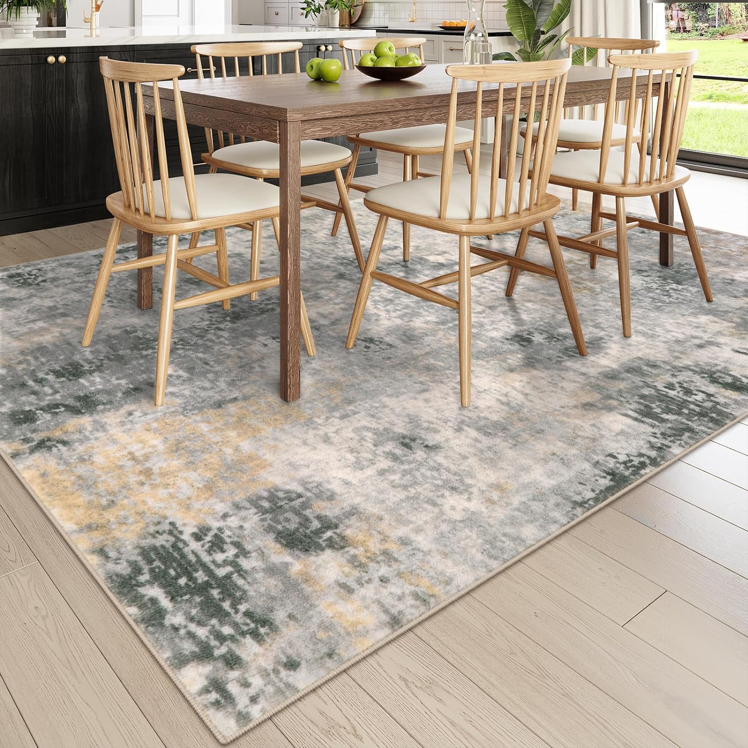 

Crystal Pile Carpet Modern Abstract Washable Rugs Stain-resistant Large Mats for Living Room Kitchen Bathroom Entryway 40X60CM