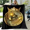 Bitcoin Virtual Currency NFT Soft Flannel Blanket for Beds Bedroom Sofa Picnic,Throw Blankets for Cover Outdoor Leisure Nap Gift