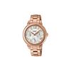 SHEEN 50 Meters Waterproof Quartz Movement Stainless Steel Strap Japanese and Korean Watch Women's Watch Silver Dial SHE-3059PG-7A
