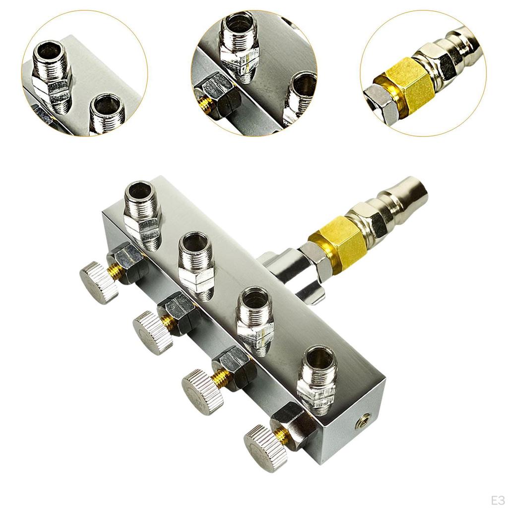 Luftkompressor-Anschlüsse mit Ein- und Ausgängen für Airbrush-Rohre