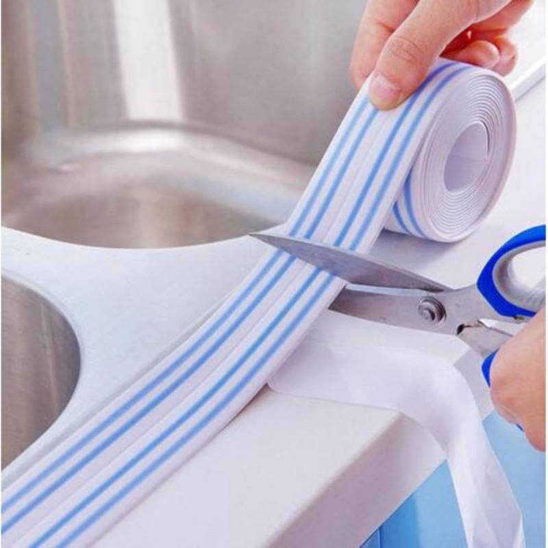 3.2M Kitchen Sealing Strip Waterproof Self Adhesive Caulk Tape Bath Wall 3.2mX38mm