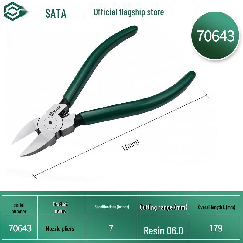 SATA 7-inch Plastic Nipper