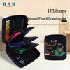 Conjunto de Lápis de Cor à Base de Óleo H&B: 72 ou 120 Cores Vibrantes para Estudantes e Artistas
