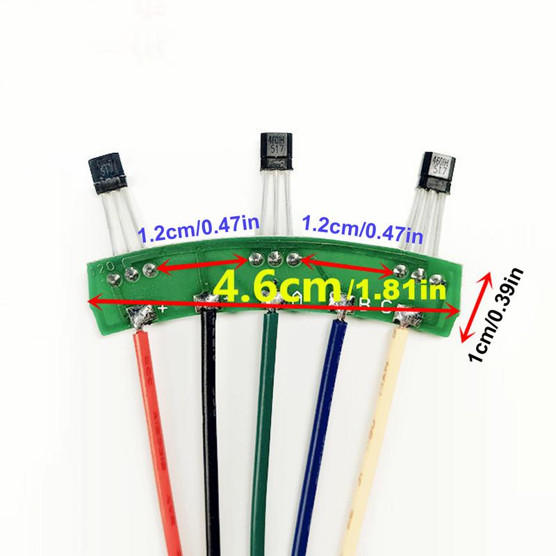 Hall-Effekt Stromsensor Platine Hall-Sensor Für Fahrzeuge Elektroroller Motor Hall-Sensor Platine Kabel Hall-Platte