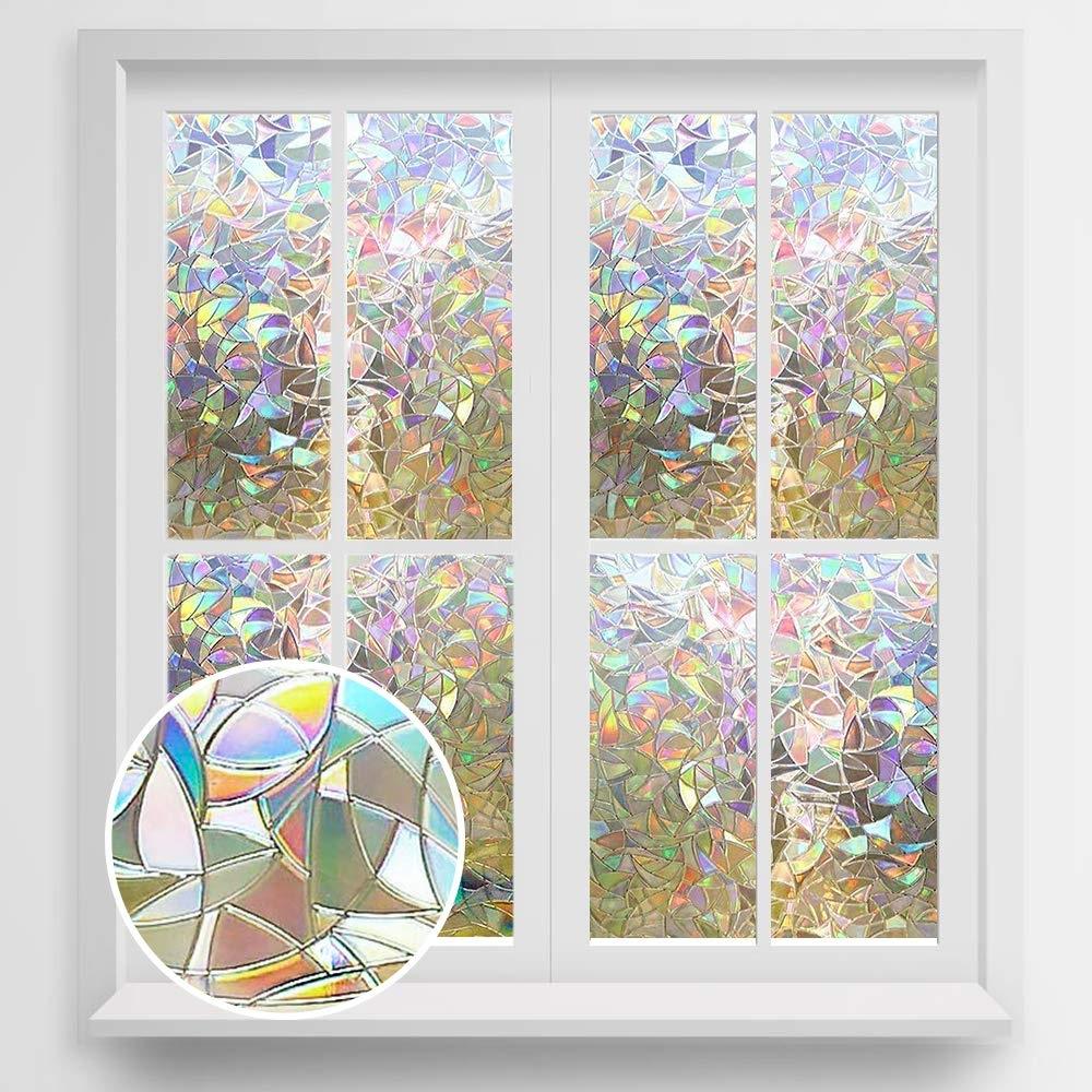 2pcs UV Resistance Bedroom Bathroom Privacy Glass Window Film Mosaic Sticker