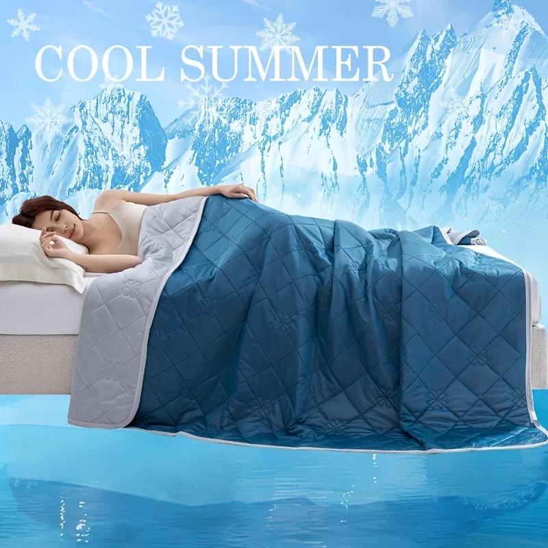 Spring Summer Large Cooling Blanket for SleepersDual-Sided Soft&Lightweight Bedding Throw Machine Washable