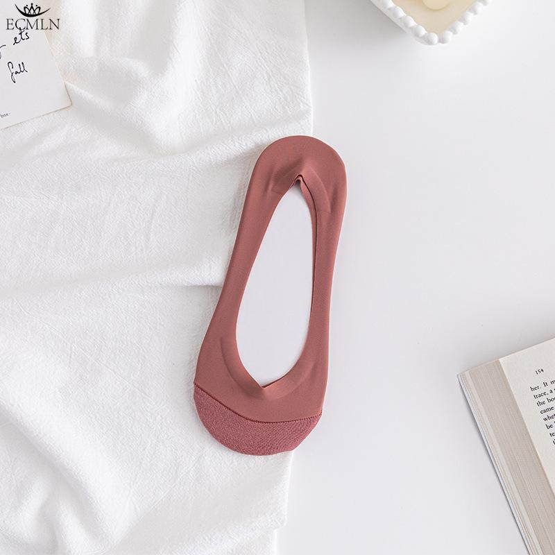 

Женские хлопковые спортивные повседневные носки с низкой посадкой и нескользящей подкладкой для лодок, нескользящие носки с плотной подкладкой One size красный