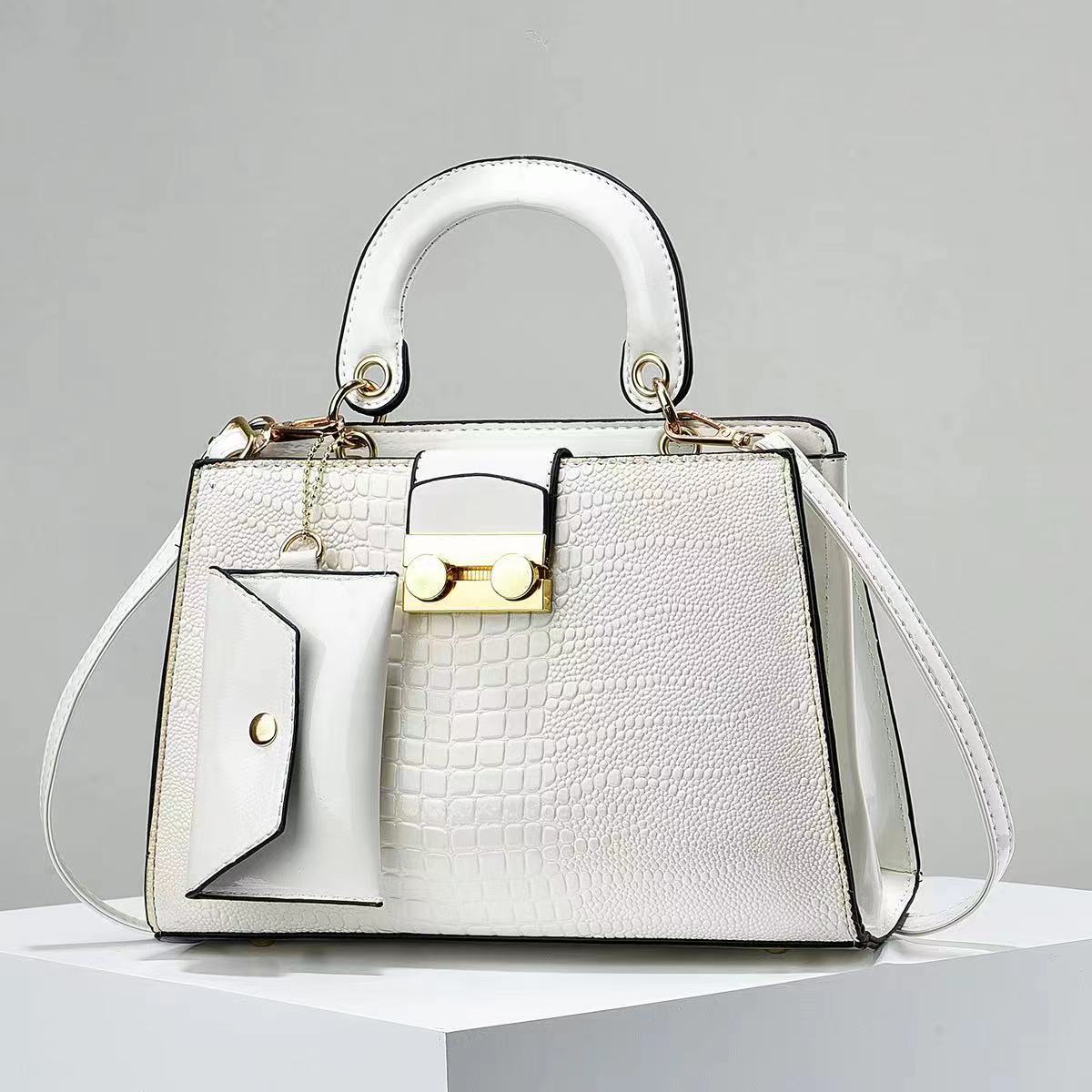 

Легкая роскошная женская сумка Advanced Sense, большая вместительная сумка, новая модная сумка с принтом крокодила на одно плечо .