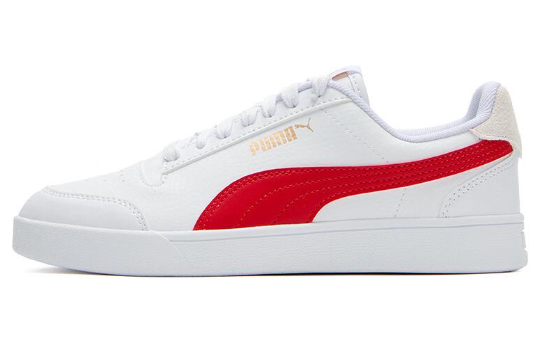 PUMA Shuffle White Red 309668-31 44.5