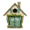 Graverad Design Trä Miniatyr Älva Tomte Älvdörr Fönster Dörr Figurer Gräsmatta Prydnad Trädgårdsdekoration Utomhus Barnpresent