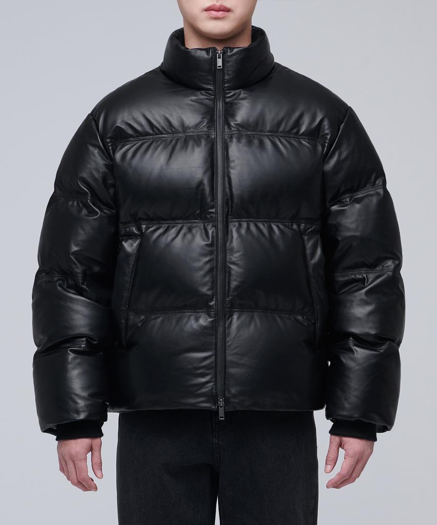 Musinsa Standard Lambskin Down Puffer Short Padded Jacket [Black]