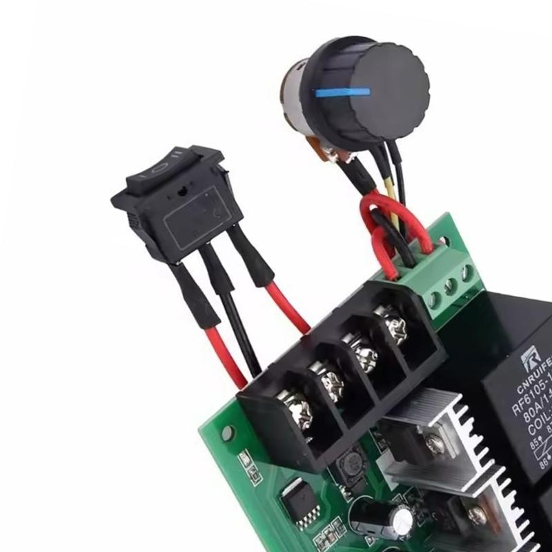40A 2000W Motor Driver Controller Module With Linear Potentiometer Speed Regulation 10-50V Forward Reverse Function