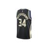 Jordan NBA Milwaukee Bucks Giannis Antetokounmpo Statement Edition Swingman Jersey Men Tops Black DO9533-010