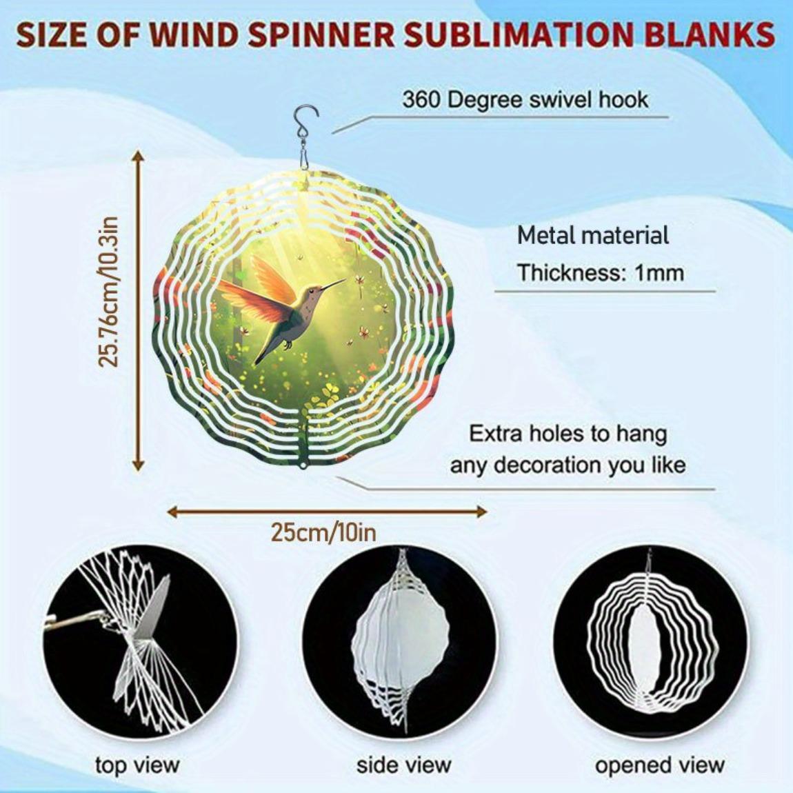 

Вдохновленный мандалой 3D ветряк-колибри, металлический декор для сада, для патио, двора, уличное подвесное украшение, не требует батареек, домашнее искусство 01A