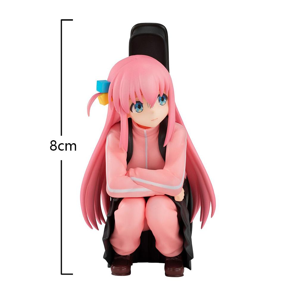 Anime Figure Gotoh Hitori Action Figure Guitarist Girl Figure Guitar Performance Scene Model Collections Model Doll Toys 8cm