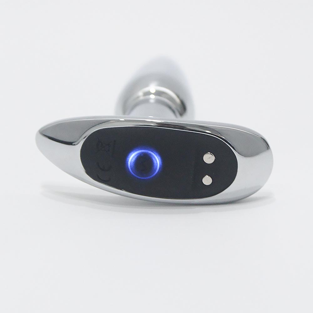 Vibrierender Metall-Analplug Sexspielzeug Edelstahl Glattstahl Drahtlose Fernbedienung Buttplug G-Punkt Stimulator Sexspielzeug für Männer Frauen Schwule