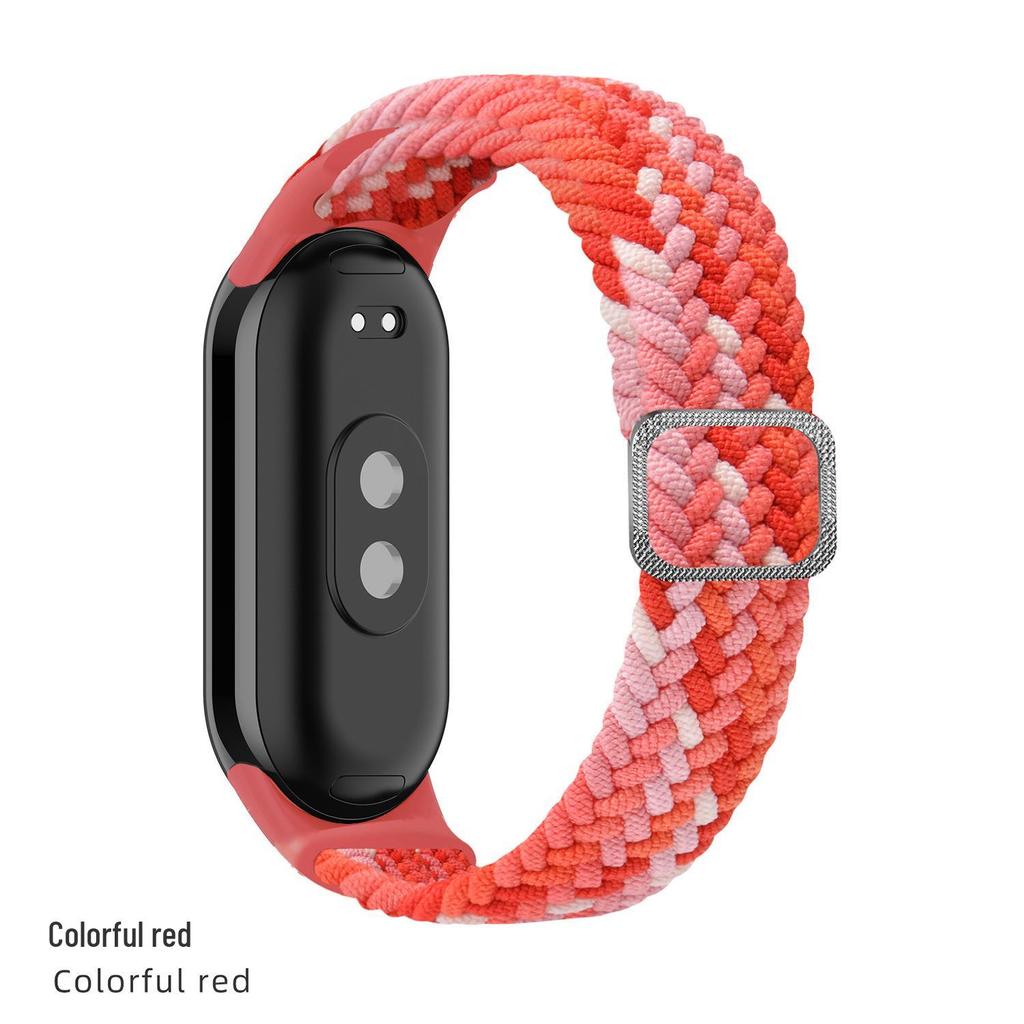 Regulowany pleciony pasek do Xiaomi Band 8/9 - Kompatybilna wymienna opaska na nadgarstek do Mi Watch 3/4/5/6/7/8