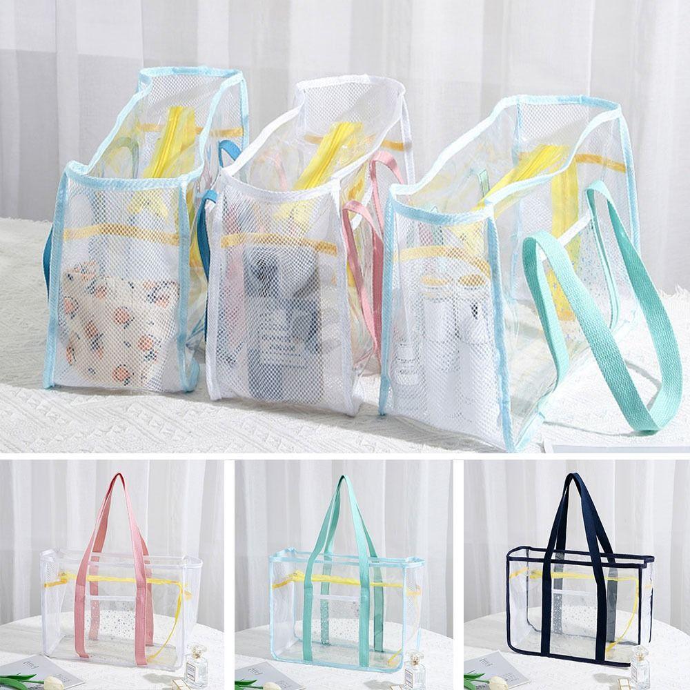 

Сумка-тоут Удобная сумка для плавания Большая вместимость Дорожные сумки Модная прозрачная сумка из ПВХ