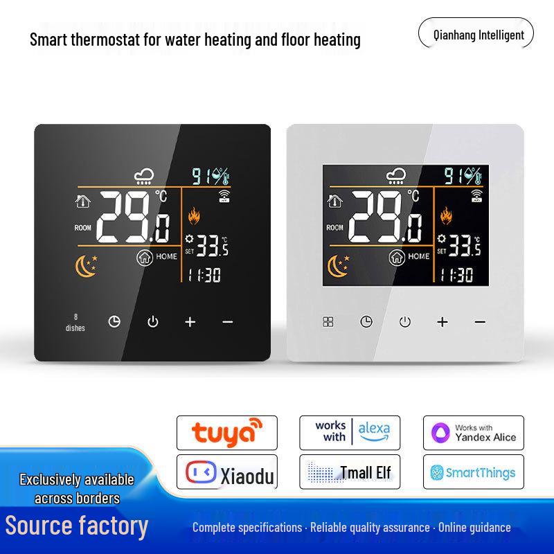 Smart WIFI Color Screen Thermostat for Gas Boilers and Water Underfloor Heating