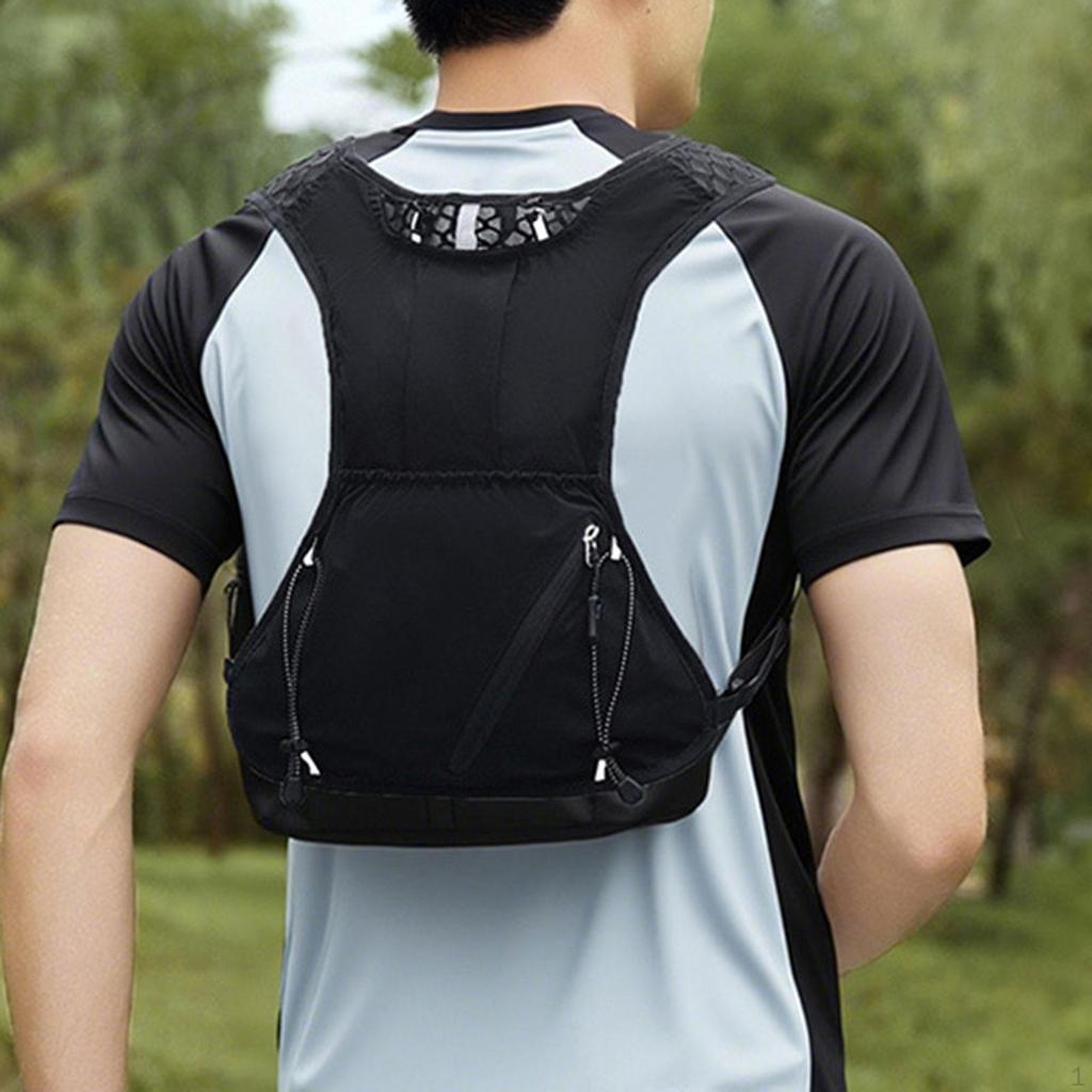 Backpack Chest Pack Adjustable Buckle Comfortable Polyester Daypack for Cycling Mountaineering Trail