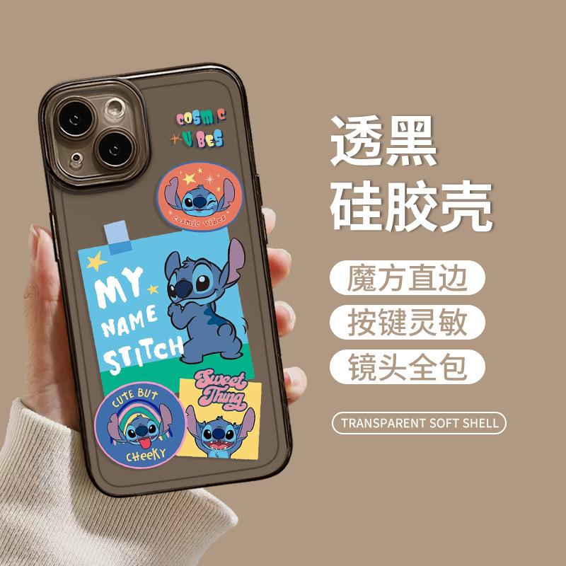 Applicable to Apple 11 mobile phone case iphone11promax cartoon transparent Stitch 11plus cute p11pro