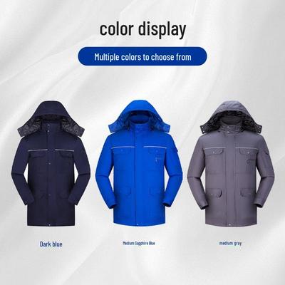 Neue warme Baumwoll-Steppjacke mit herausnehmbarem Futter: Kältebeständig und Ideal für den Außenbereich im Herbst und Winter