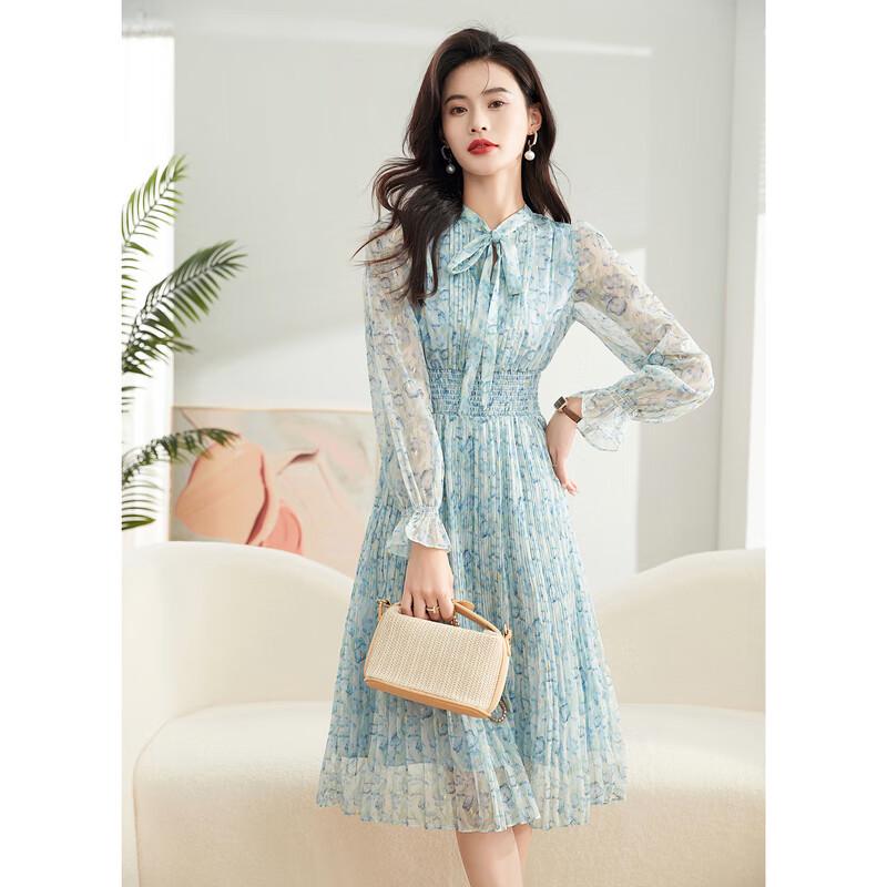 Iveni Fashion Puff Sleeve Floral Dress