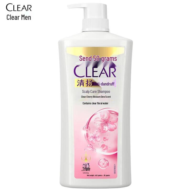

Clear Anti-Dandruff Cherry Blossom Shampoo 450G