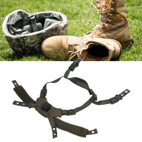 Helmet Chin Strap, Adjustable Tactical Helmet Suspension System Chin Strap, Airsoft Helmet Retention System Chin Strap Accessory for Fast MICH for Wen