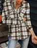 Dámská kostkovaná košile s dlouhým rukávem - Podzimní a jarní bestseller