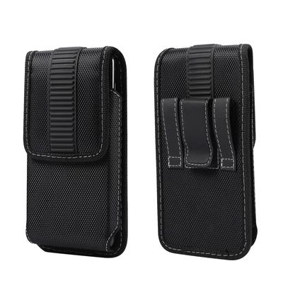 Nylon Waterproof Belt Clip Phone Case Men Waist Bag Cover For iPhone 16 15 14 13 12 Pro Max Samsung S24 S23 S22 Plus A35 A55 A54 Redmi 9 Holster Pouch