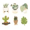 Brooches Cartoon Green Cactus Succulent Potted Plant Enamel Leaf Shape Lapel Girls Pins Boys Jewelry for Clothing Crafting