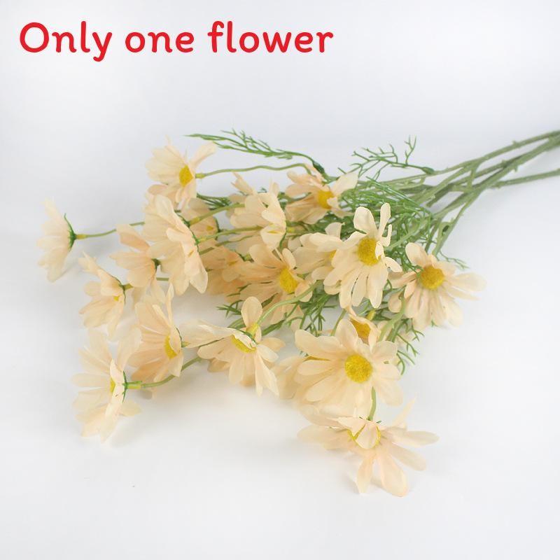 Plastic Symphyotrichum Novi Belgii Artificial Flowers 49cm Faux Floral Decor For Wedding And Outdoor Settings