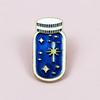 Creative Starry Sky Wish Bottle Brooch - Cartoon Metal Badge for Clothing & Backpack Accessories
