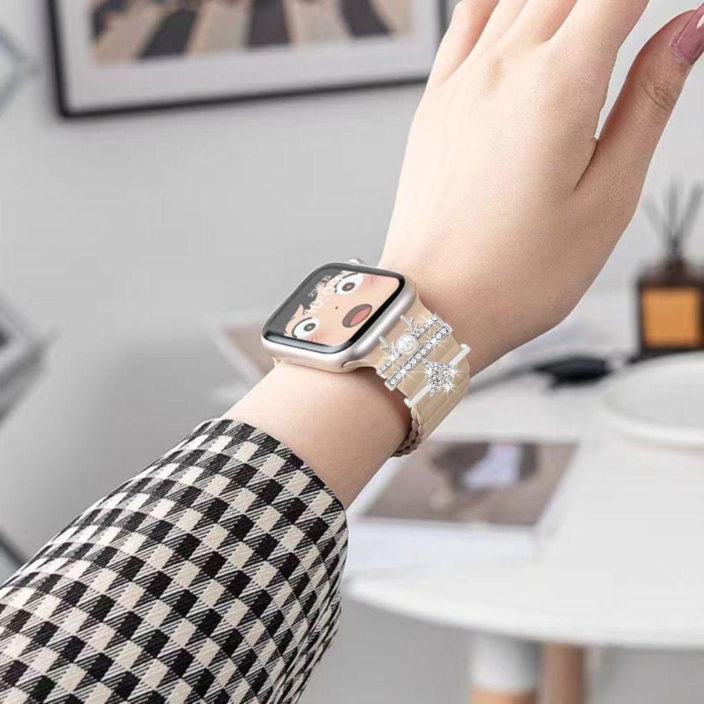 Jewelry Strap Decorative Ring Diamond DiamondOrnament for Apple Watch Band Watch Band