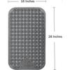 40cm*70cm Bath Mat Shower Mat Non-slip Bath Mat With Suction Cups Bath Mat For Bathtub Bathroom Mat Machine Washable (gray)