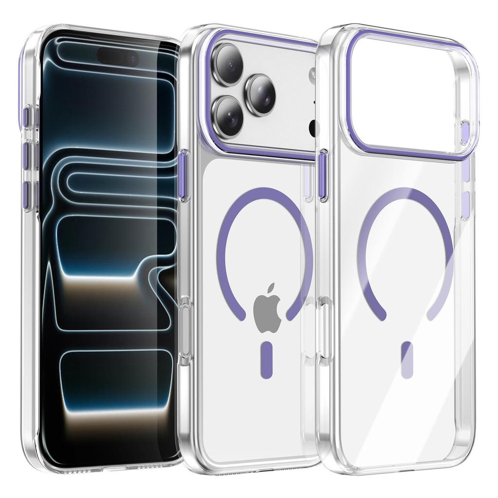 iPhone 17 Pro Max Case: Cross-border, Drop-Proof, PC Hardened Shell, Magnetic Charging, Fits Apple 16 Pro / 15
