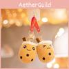 Tea Cup Milk Plush Keychain Cute Bag Pendant Cartoon Doll Kids Gift Birthday