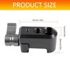 Precise Camera Rail Clamp Adapter With Double Thread Size1/4 And 3/8 Aluminum Construction For Professional Photography Gear