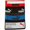 Puma Bokserki Męskie Black/Anthra Bawełna 3 Pak 