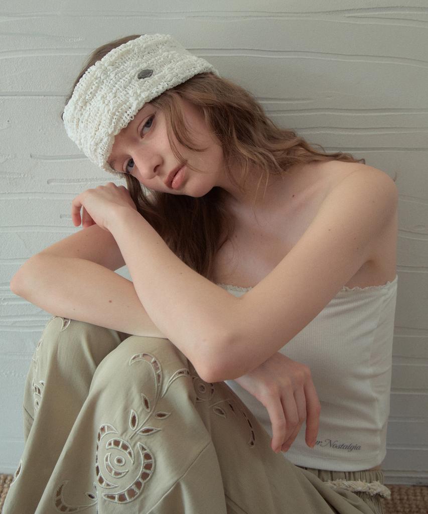 Ournostalgia Flower Shell Hairband_White(O26Acc06)