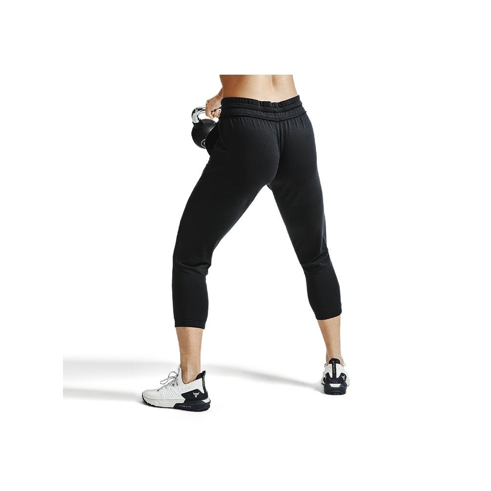 Under Armour Logo Print Volné sportovní kalhoty Dámské kalhoty Černá 1361060-001